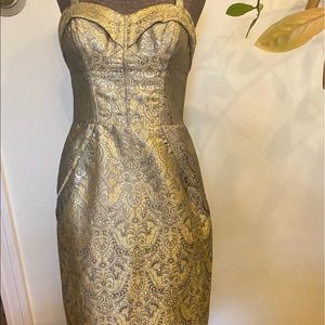 Gold Zac Posen Dress size 6